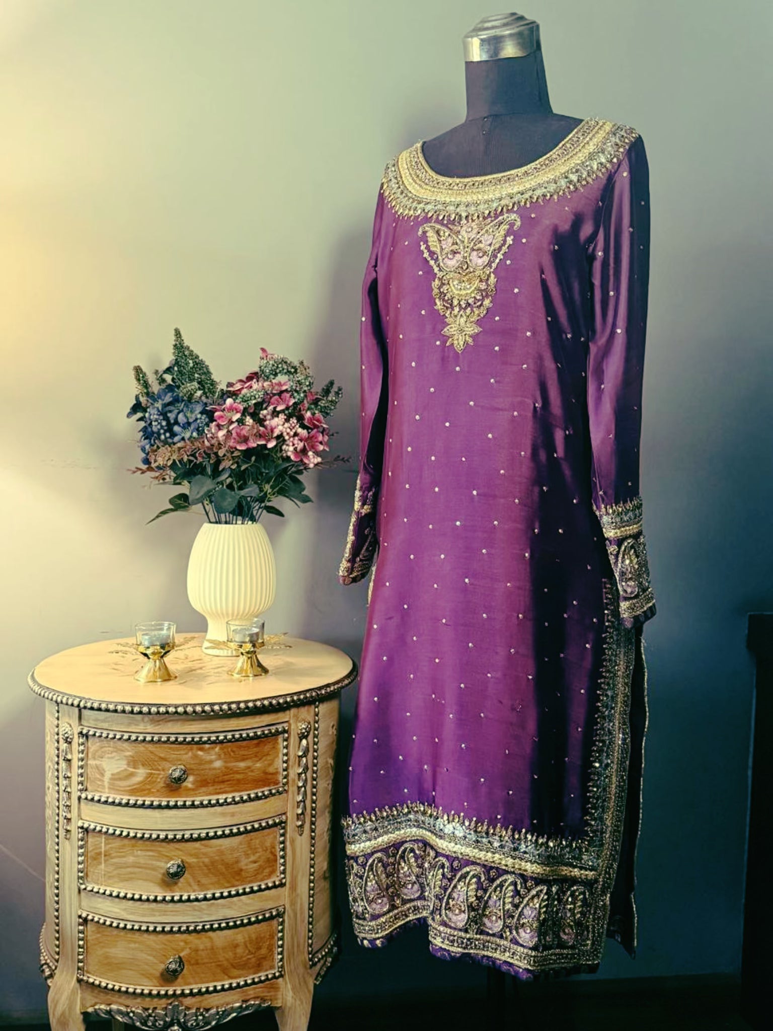 Violet silk